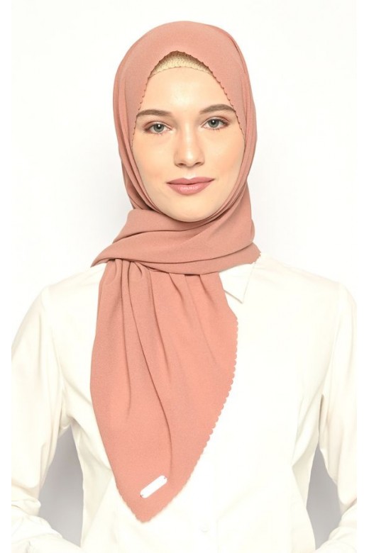Sarita Pasmina Instan Lasercut Caramel